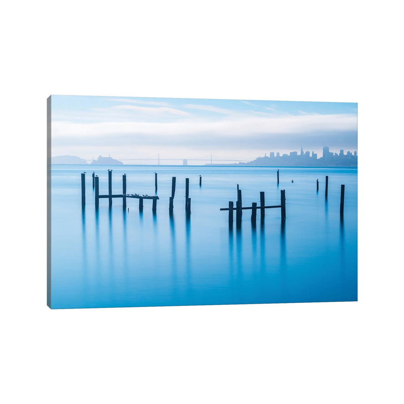 The Old Pier Of Sausalito by Jonathan Zhang - Wrapped Canvas Print, 66.04 cm H x 45.72 cm W x 1.91 cm D