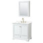 Ensemble de meuble-lavabo simple autoportant 36 po avec plateau en quartz Deborah-98084939-98084941-98084943