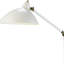 Lampe de travail sur pied blanche 60 "avec abat-jour bol blanc Nave