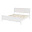 Lit plateforme, profil de ferme, tête de lit et lattes en bois de style Mid-Century moderne à profil bas-133668044-133668046
