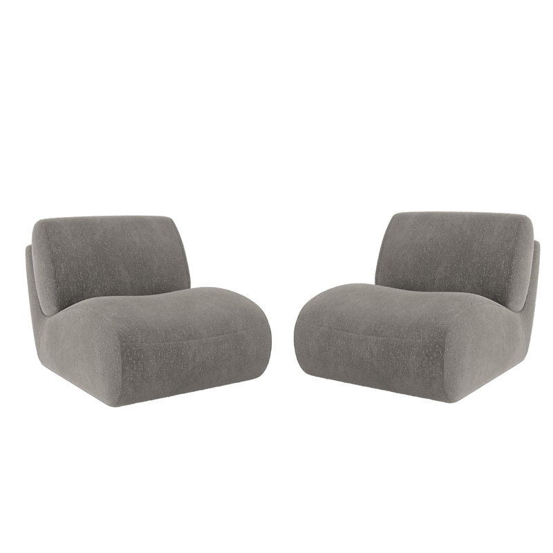 Nita Swivel 84.1 Cm Wide Swivel Lounge Chair, Taupe