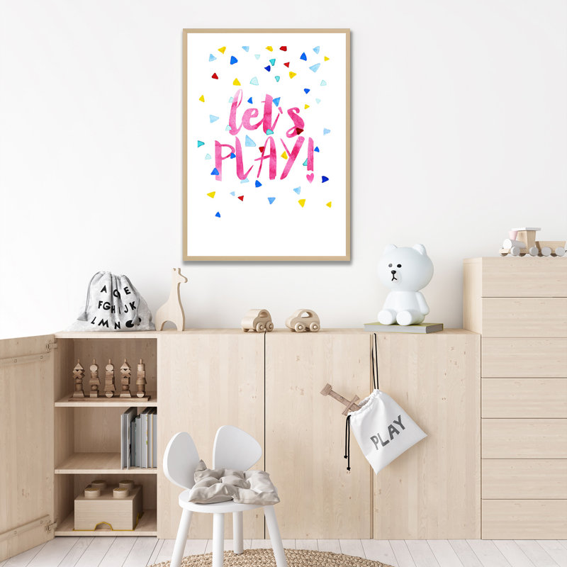 Pop Art & Retro Let's Play Framed Art, 16" H x 12" W x 1" D