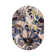 Dichiera Floral Brown/Navy/Cream Non-Slip Rubberback Area Rug