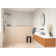 Solaris 30 in. x 78 in. Fully Frameless Radius Single Fixed Shower Panel