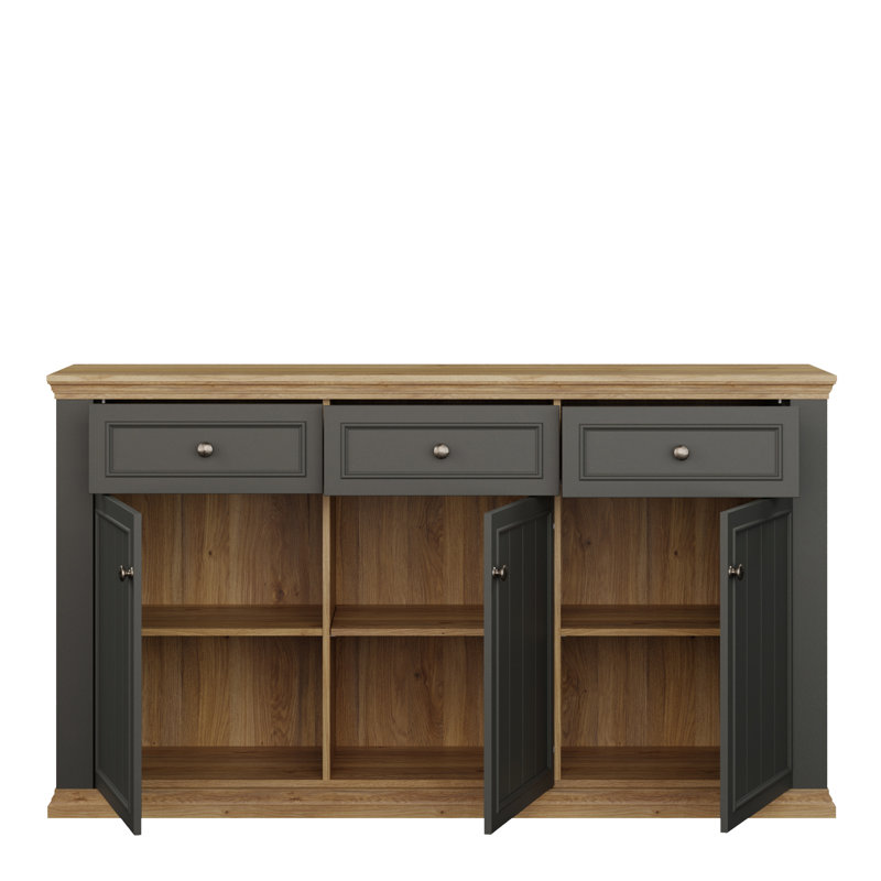 Pontypool 169.2cm Sideboard, Grey/Mauvella Oak