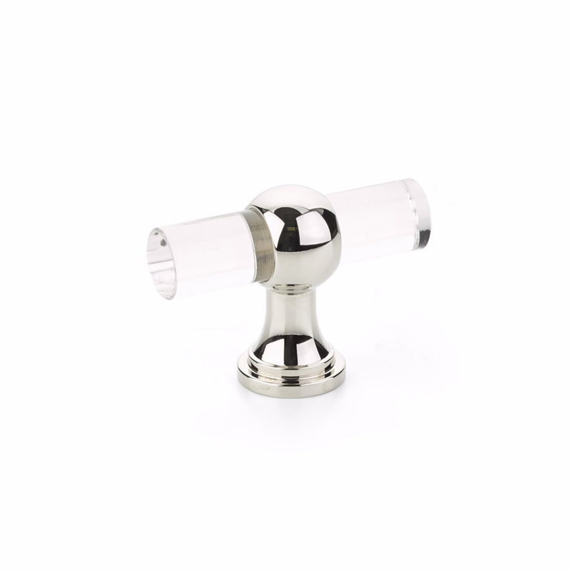 Lumiere Geometric Knob, Polished Nickel