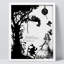 "Couverture de livre noir et blanc classique Alice au pays des merveilles" sur papier-98266163-98266164