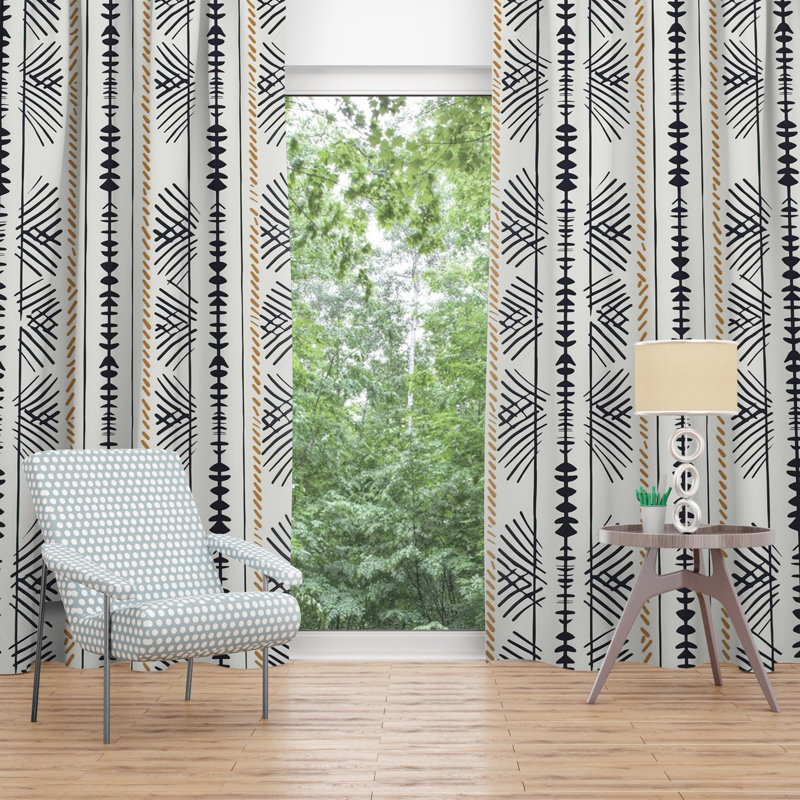 Paire de rideaux obscurcissant en polyester Easingwold, L 20 po x H 61 po