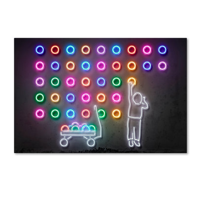 Magar Magar 'Dots' Graphic Art Print on Wrapped Canvas