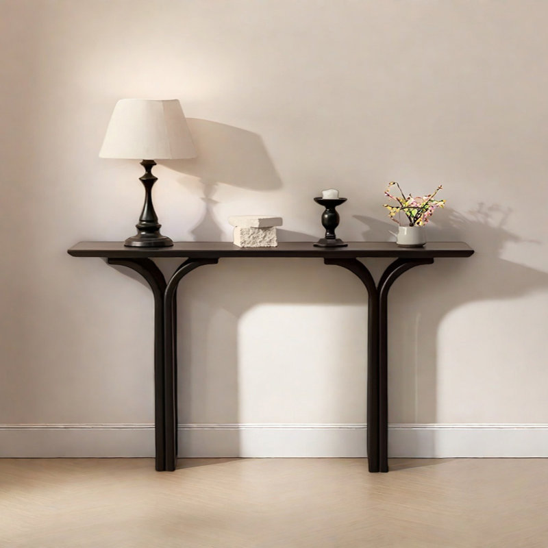 Console Modern Minimalist Art, H 29,53 po x l 51,18 po x P 11,81 po, Noir, noir, noir, noir