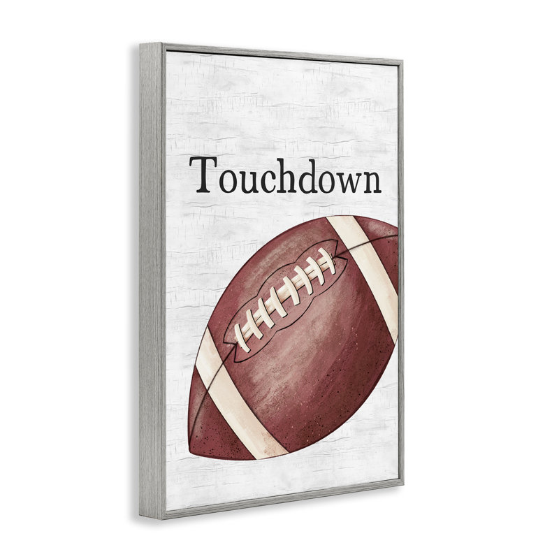 Touchdown with Football, estampe numérique par JJ Design House LLC, Estampe numérique Farmhouse, H 24 po x l 16 po