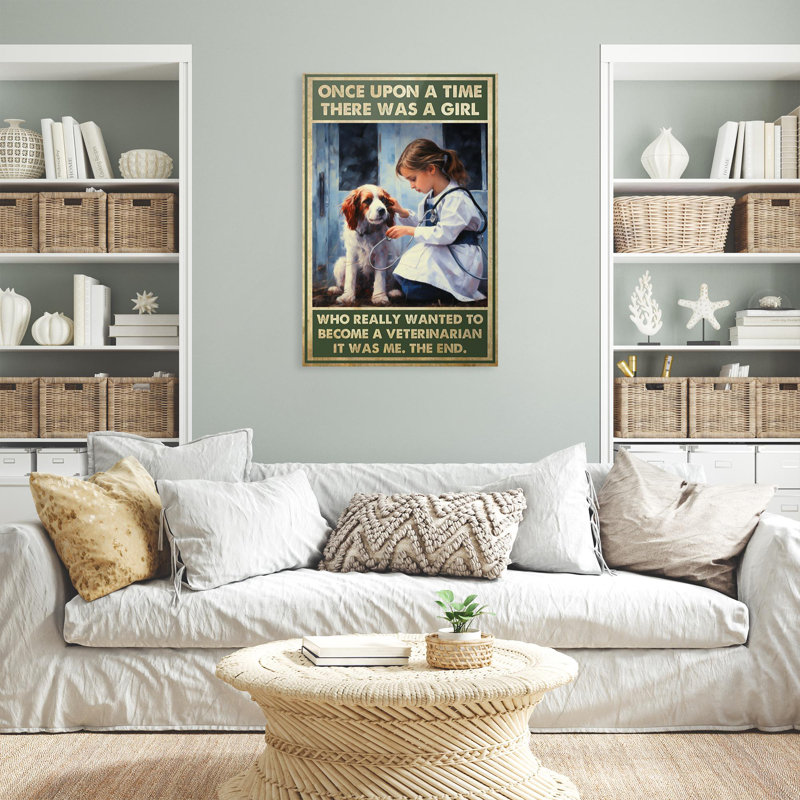 "Isyla A Girl To Becher", impression sur toile, H 14 po x l 11 po x P 1,25 po