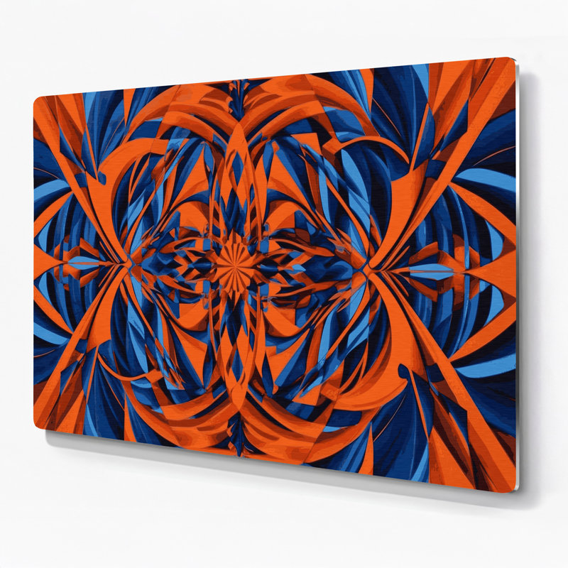 Art mural Op mauve en métal 11, H 132 po x l 168 po x P 0,05 po