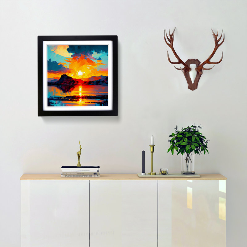 Sunrise Fauvism - Framed Print, Black