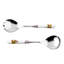 Spode Woodland Salad Servers S/2 Pme/Qu/Pt