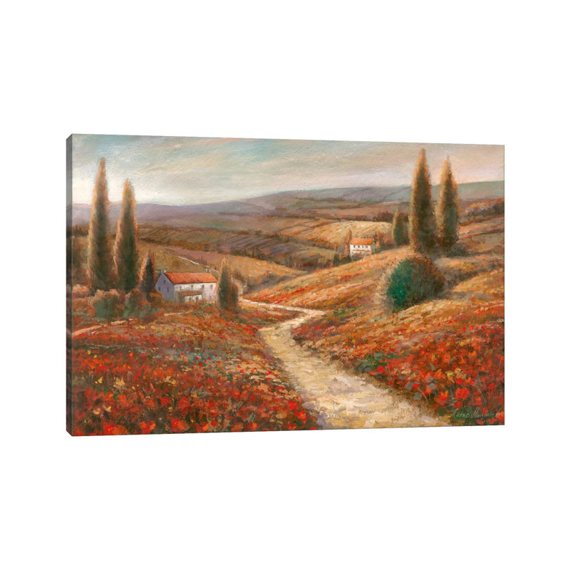 Fields Of Color by Ruane Manning - Wrapped Canvas Painting, 66.04 cm H x 45.72 cm W x 1.91 cm D