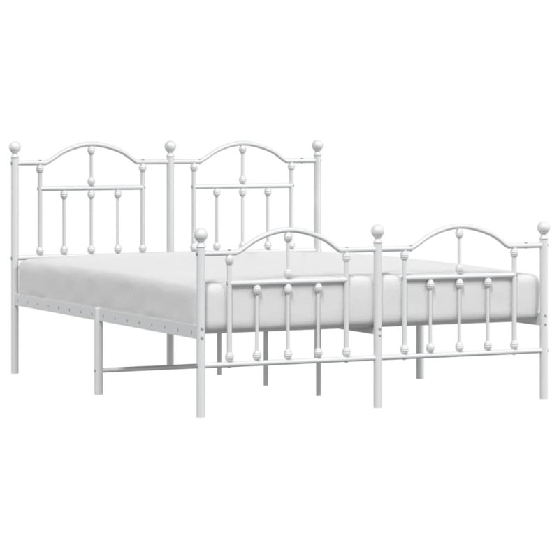 Aquinas Bed, European Double (140 x 200cm), White
