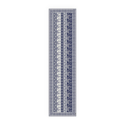 Bynoe Non-Slip Geometric Indoor Doormat