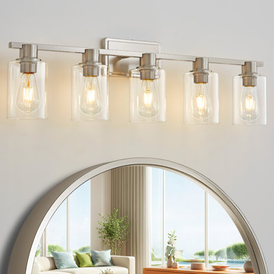 Middlewich 5 - Light Dimmable Vanity Light Mirror Headlights