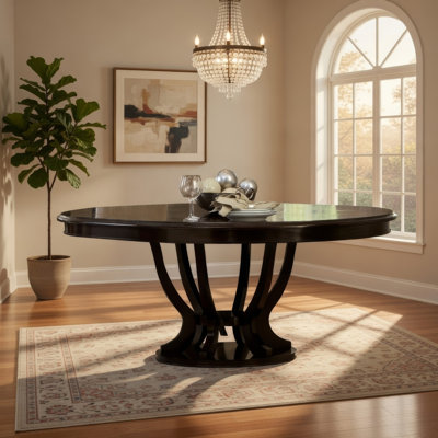 Vinci Dining Table, 60-76 Inch Extendable Top, Classic Espresso Brown