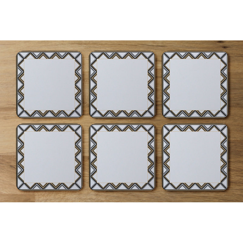 Square 6 Piece Coaster Set