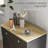 Sideboard With Solid Wood Countertop, Kitchen Storage Cabinet, Coffee Bar Cabinet With 2 Drawers