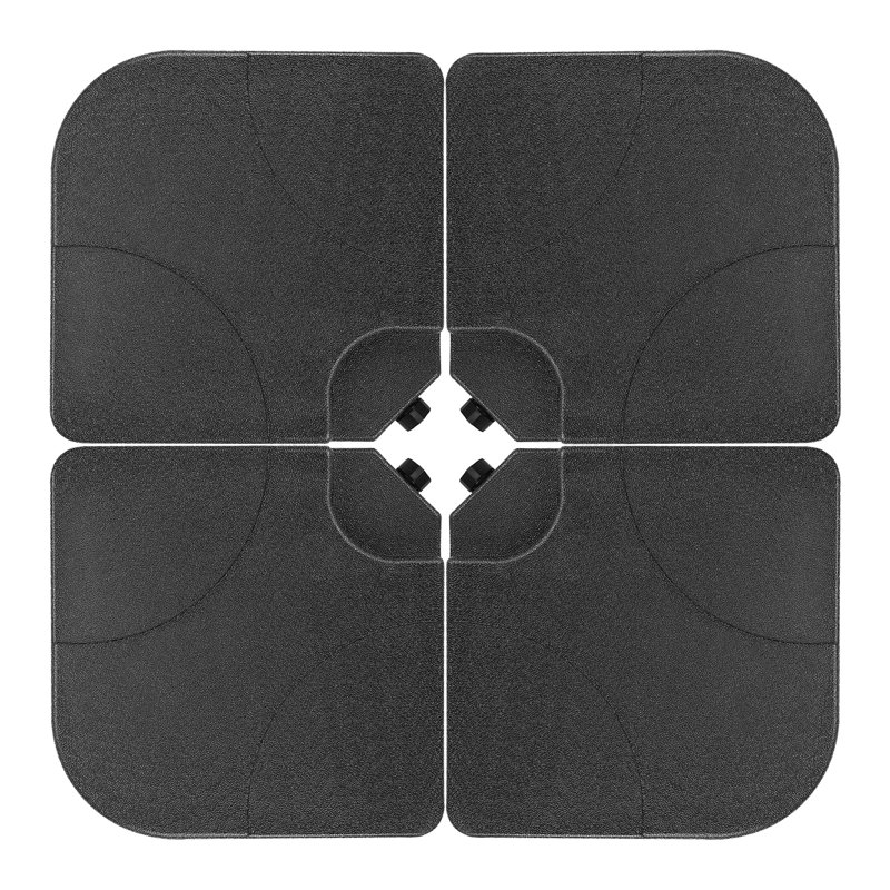 Harper-Rae 190LBS 4PCS Heavy-Duty Cantilever Offset Patio Umbrella Base Square Base Plate Set