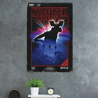 « étranger things »-impression sur papier demogorgon