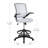 Mid-Back Mesh Ergonomic Drafting Chair with Foot Ring and Flip-Up Arms-564282559