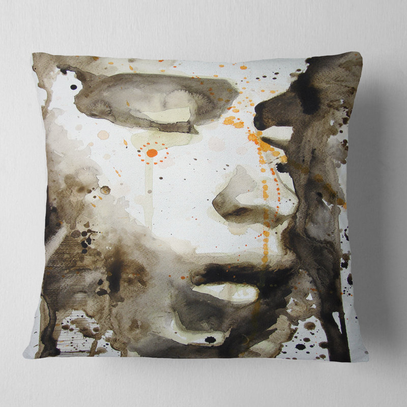 Coussin Brown, 18 po x 18 po, Coussin décoratif