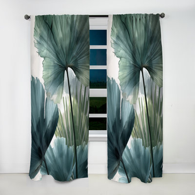 Reymond - Ginkgo Leaves Tropical IV - Rideau traditionnel - Velours obscurcissant - 1 panneau