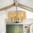 4 - Light Dimmable Drum Chandelier