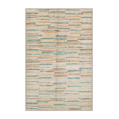 Tapis gris/beige/noir contemporain