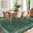 Machine Washable Rug with Rubber Backing Border Design Non-Slip Carpet for Living Room, Bedroom, Dining Room, Office, Playroom-1573616205
