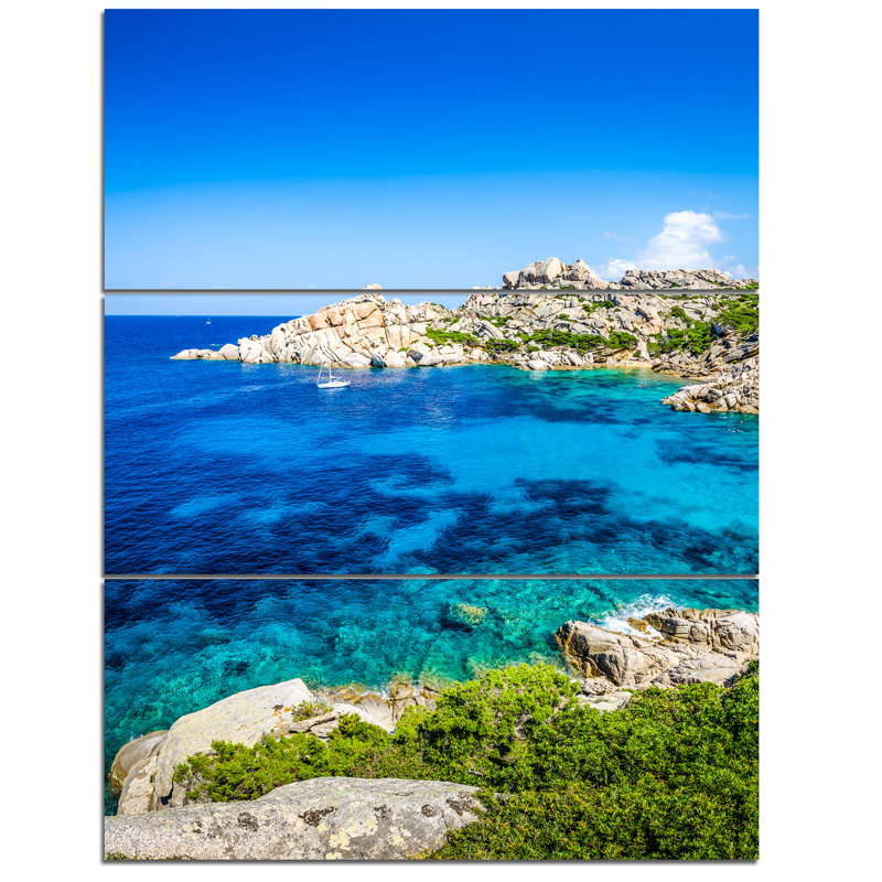 Turquoise Water Coastal Landscape Canvas Print, 28x36