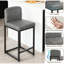 Counter Stool with Metal Frame