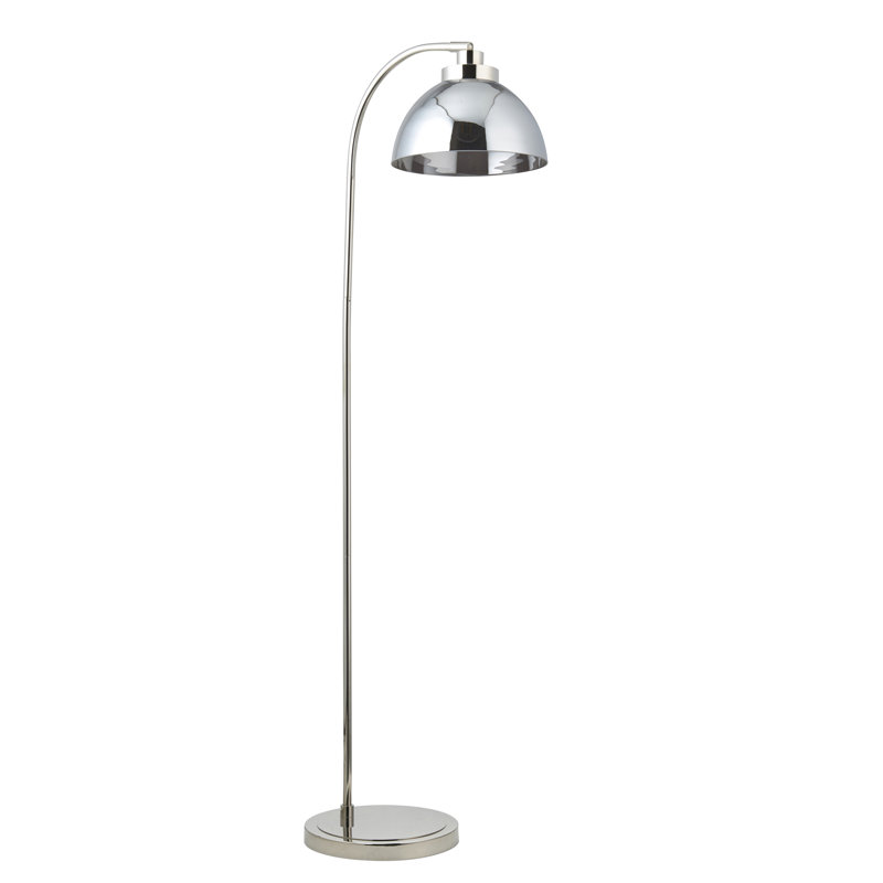 Blossburg 144cm Nickel Arched Floor Lamp