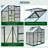 Greenhouse 6' X 4' For Outdoors, Polycarbonate Greenhouse With Rain Gutter And Roof Vent