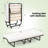 Reeba 16.5" Steel Folding Bed with Mattress