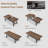 63-83" Extendable Dining Table for 6-8 People-1470127930