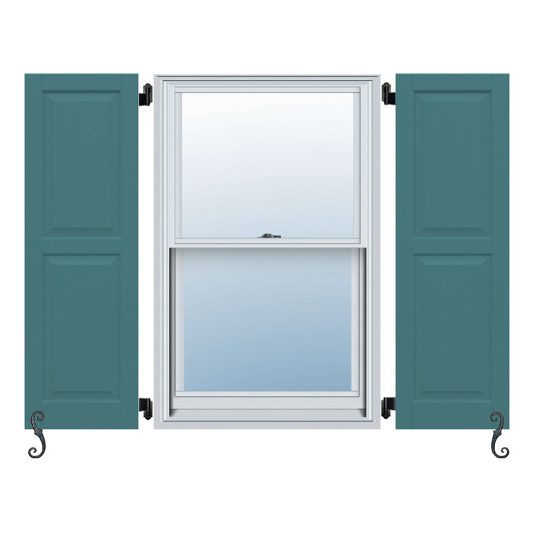 Atlantic Classic Two Equal Panels, Raised Panel Shutters