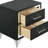 Malcolm Black 2-drawer Nightstand Bedside Table