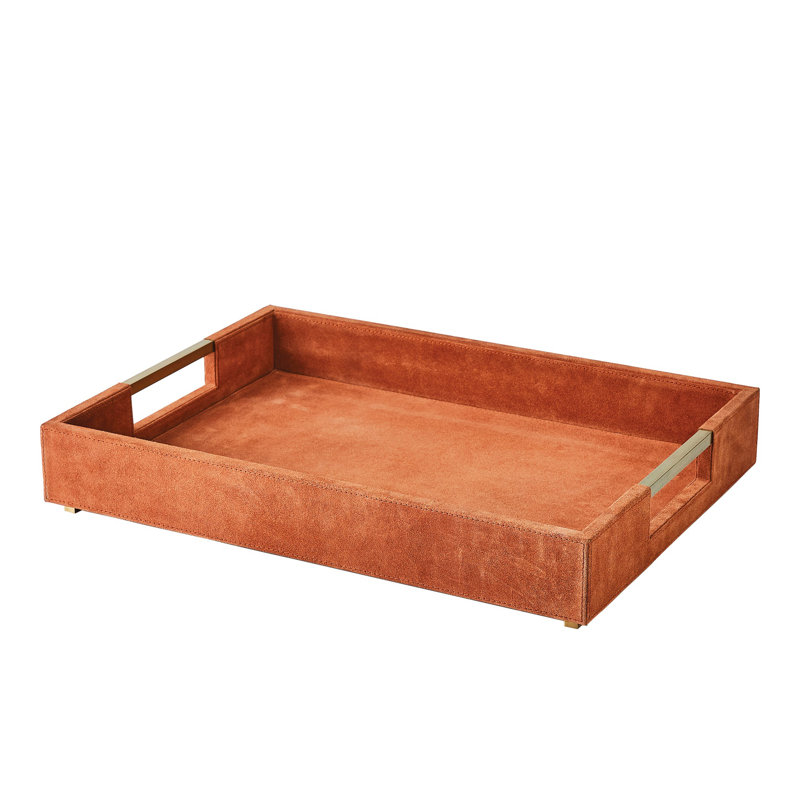 Tray, 22"Wx16.5"Dx3.75"H, Brown