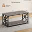 Table basse à 2 niveaux avec tablette de rangement Hommoo-132677451-132677453