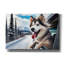 «Dalle 2024-12-31 11.11.43 - Siberian Husky Joy» par Rey Klimt, art mural sur toile, 60 po x 40 po-834425501