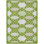 9' X 12' Lime Green And Ivory Trellis Washable Indoor Outdoor Area Rug