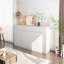 Simple white lacquered shoe cabinet ultra-thin-98850878