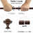  Curtain Rods for Windows 44 – 120 Inch, 3/4 Inch Heavy Duty Extendable Metal Drapery Rod, Adjustable Curtain Rod with Decorative Hexagon Finials for Living Room Bedroom, Brown Oil Rubbed