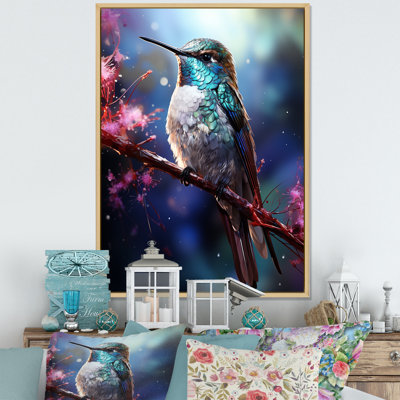 Fée bleue néotropicale Colibri I - Art mural colibri