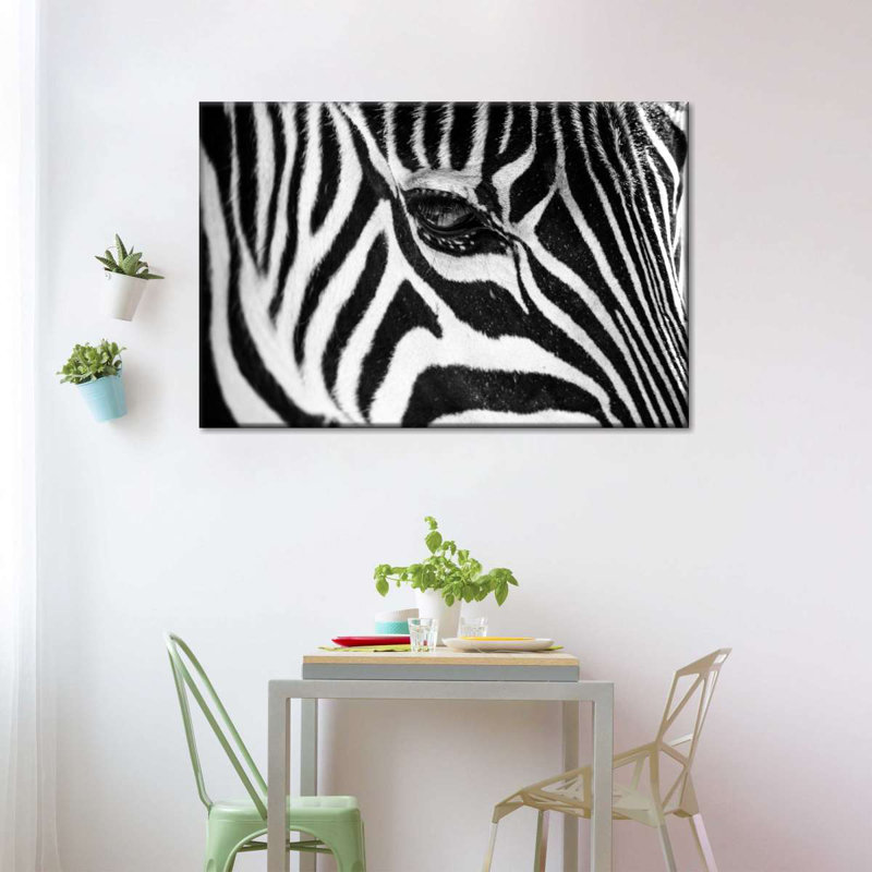 «Zebra Eye», reproduction sur toile, H 8 po x l 12 po x P 1 po